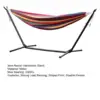 Outdoor Hammock With Adjustable Stand- Stylish Swimming Pool Garden Hammock Bed With Storage Bag, 600lb Capacity Swing Hammock 6