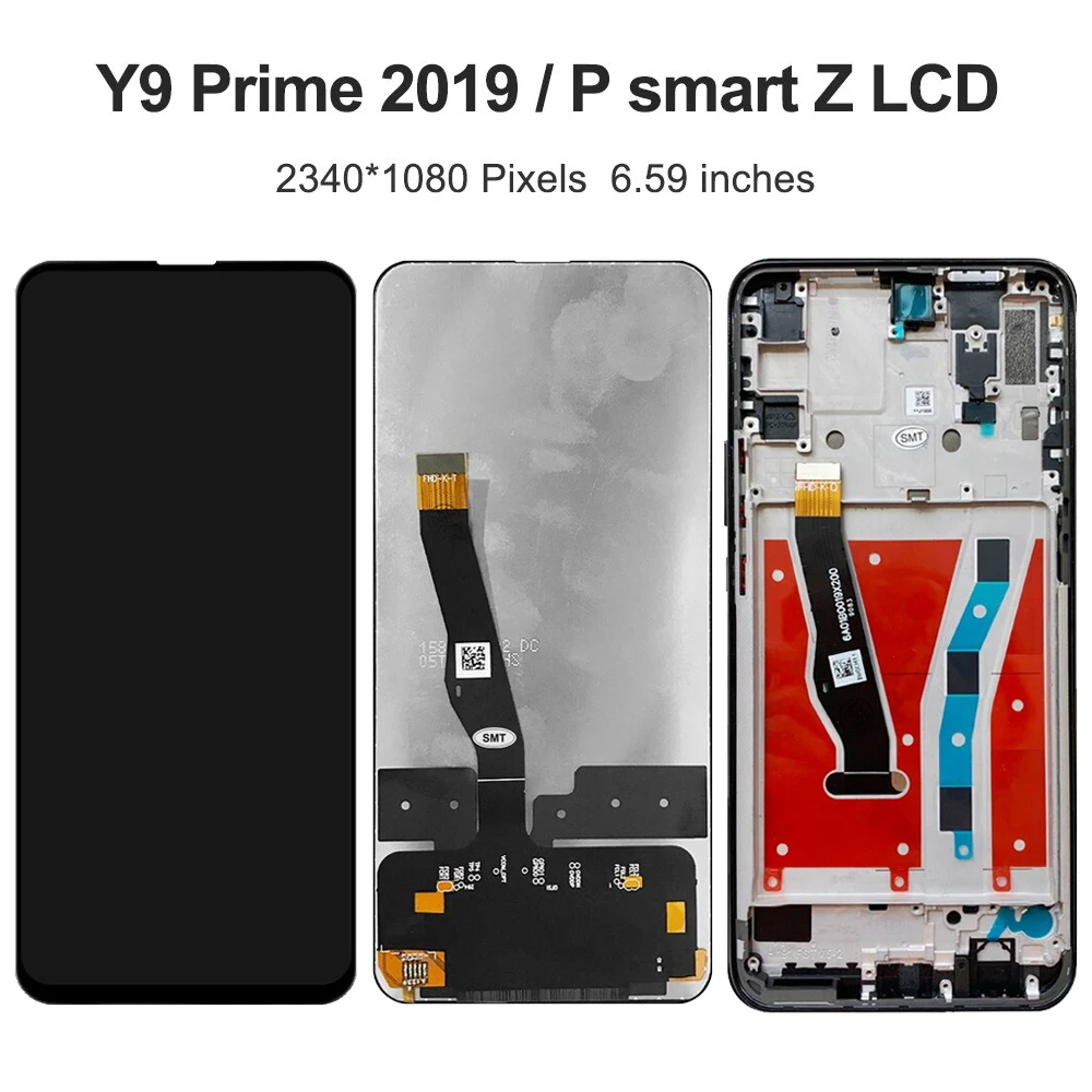 Écran OLED De Rechange Pour Huawei P Smart Z STK-LX1 - 6,95 Pouces Avec Cadre Noir - Installation Facile - 7