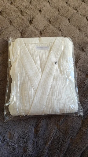 Japanese Cotton Crepe Kimono Robe - Unisex Couple's Bathrobe photo review