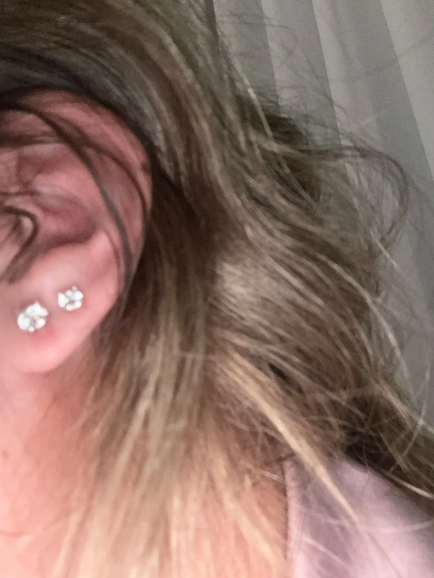 Moissanite Ear Stud Earrings photo review