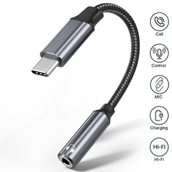 Dual Function USB - C Audio and Fast Charging Adapter, 60W PD Compatible (3.5mm Adapter)
