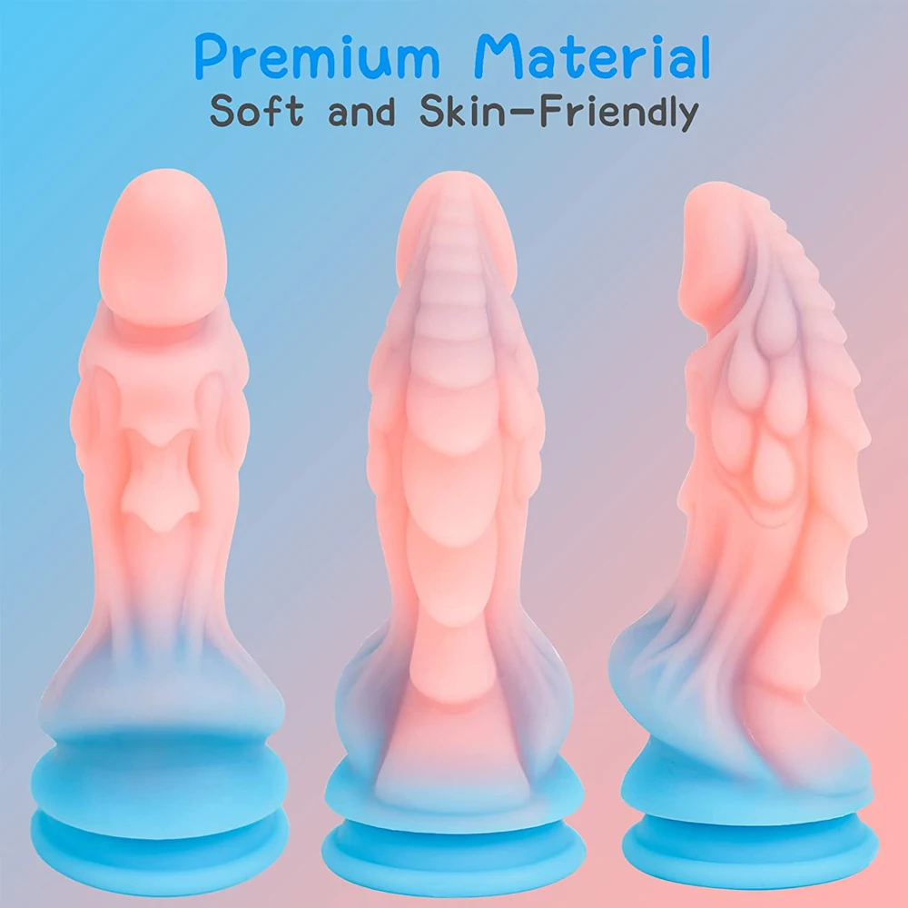 Kirin Dildos Push Realistic Dildo Suction Cup Monster Penis Penetration Anal Hands Free Toy Anal Plug Adult Sex Toys for Women