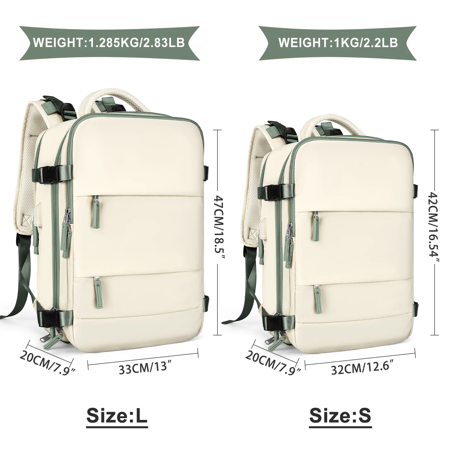 Women Backpack Large Capacity, Flight Approved Carry on Air Backpack, College Hiking Backpack for Men, Business Travel Backpack