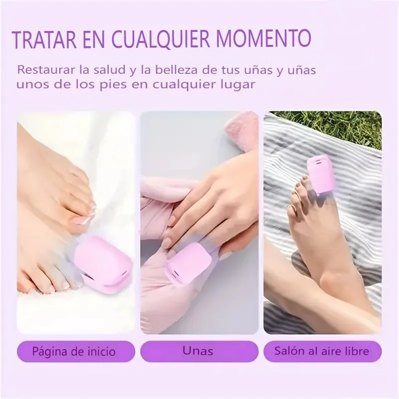 Pink Nail Fungus Treatment Device 905nmlnfrared light 470nm Blue light UsBcharge Nail Fungus Laser Foot Carerelaxation