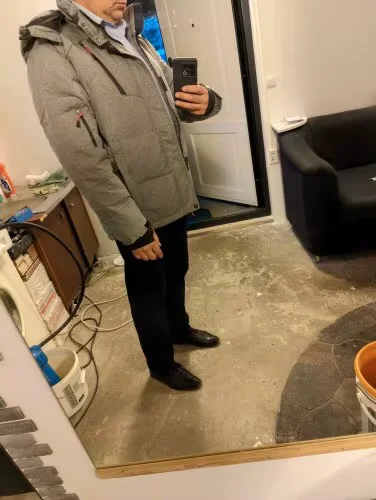 Hooded Mens Parkas Degree Winter Clothing Men, White Duck Goose Feather Coat Thick Mens Warm Snow Jacket Coat Windbreaker Men photo review