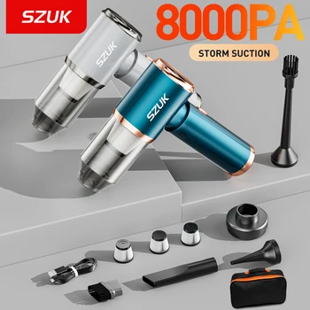SZUK NEW 8000PA Car Vacuum Cleaner Powerful Portable Wireless Vacuum Cleaner Strong Suction Handheld Mini Vacuum Cleaner for Car 1