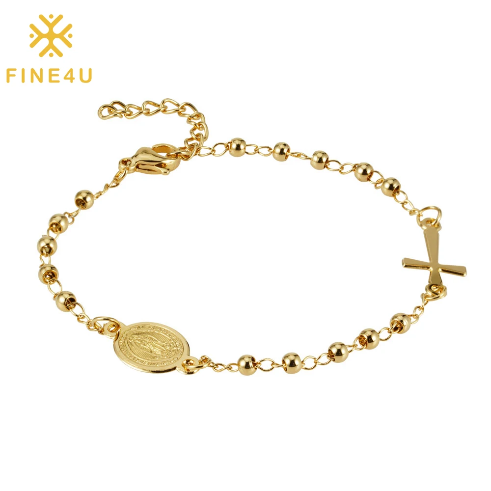 18k Gold-Plated Crucifix Rosary Necklace | Gold chains for men, Gold  necklace for men, Gold chain jewelry