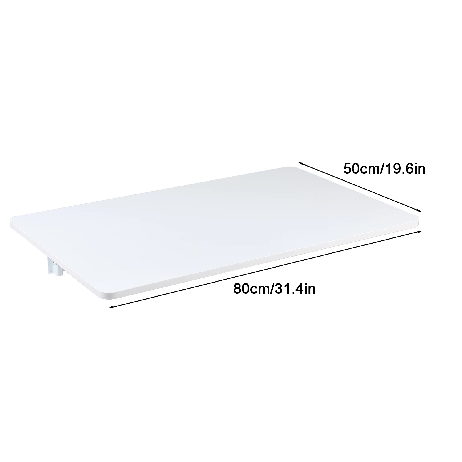 1Pc Folding Wall Desk Wall Mounted Metal Table with Heavy-Duty Bracket Durable Stable for Kitchen Laundry Room & Restaurant Use 6