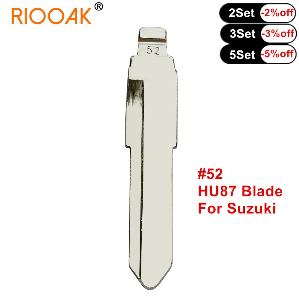 

5pcs KD VVDI Folding Flip Uncut Remote Key Blade Blank #52 HU87 For Suzuki JIMNY ALTO SWIFT VITARA Mitsubishi