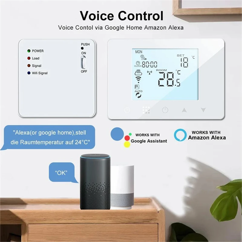 Aefd804845d234d70a0dabbc0eca9eb8dL WiFi Smart Thermostat Wall-Hung Underfloor Gas Boiler Water Electric Heating Temperature Controller Tuya Alexa Google Smart Home