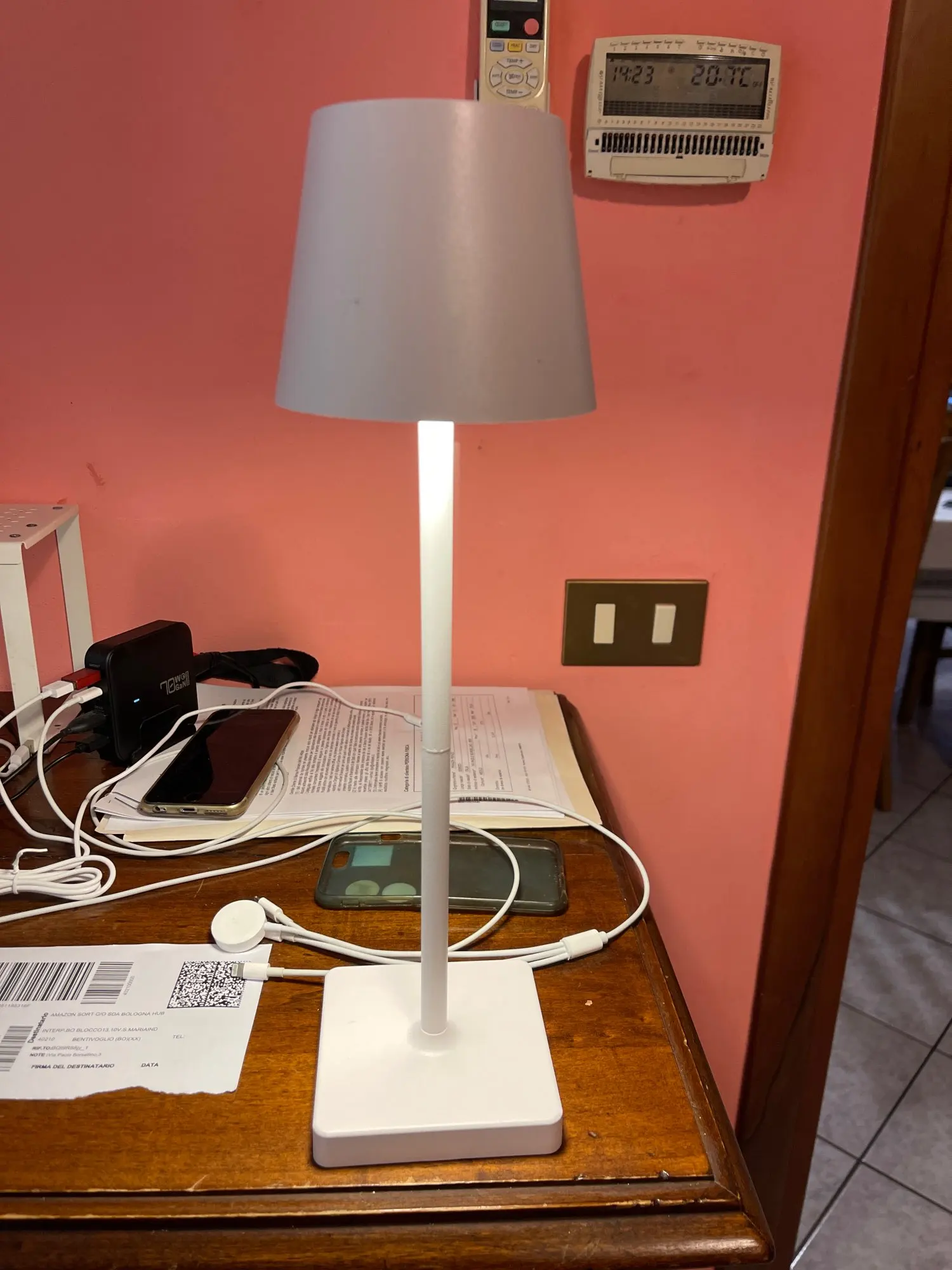 Rechargeable LED Table Lamp Touch Switch 3 Levels Dimmable Desk Lights Bar Club Dinner Creative Decorative Ambient Lighting photo review