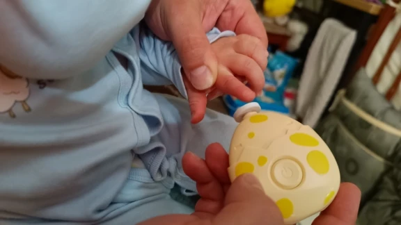 Electric Baby Nail Trimmer – Quiet & Safe Clipper with 3 Grinding Heads