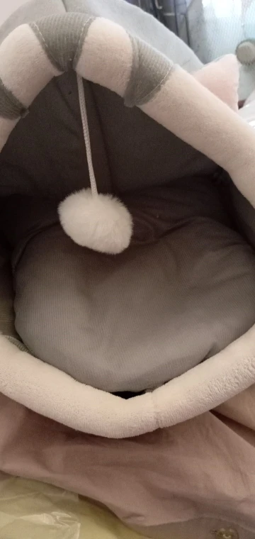 Cama para gatos de sueño profundo, cama para mascotas de dibujos animados, plegable, extraíble, lavable, cama para mascotas, alfombrilla para perros pequeños, bolsa, cueva, cama para gatos photo review