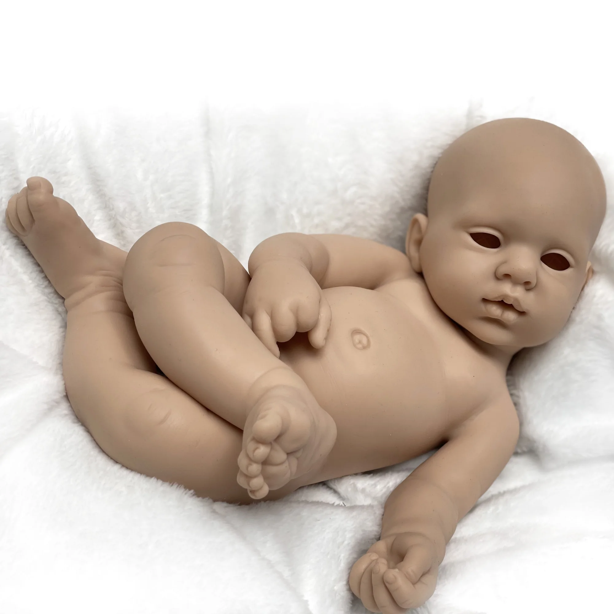 16 Inch Reborn Silicone Entier Unpainted Bebe Pеборн bébé Reborn Doll Kits  Full Body Silicone Boneca Reborn Corpo Silicone