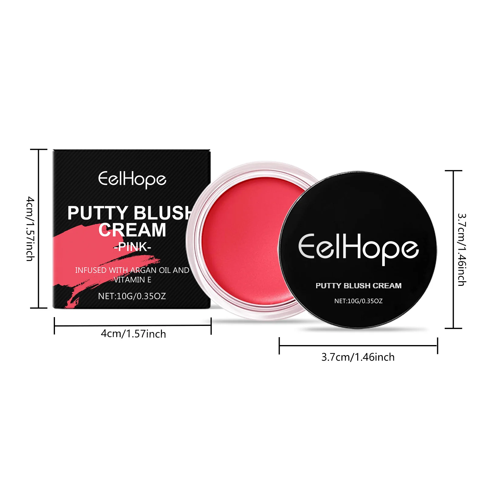 EELHOPE Face Makeup Blush Cream Nourishing Skin Lasting Makeup Waterproof Sweatproof Light Texture Easy to Apply Face Blush