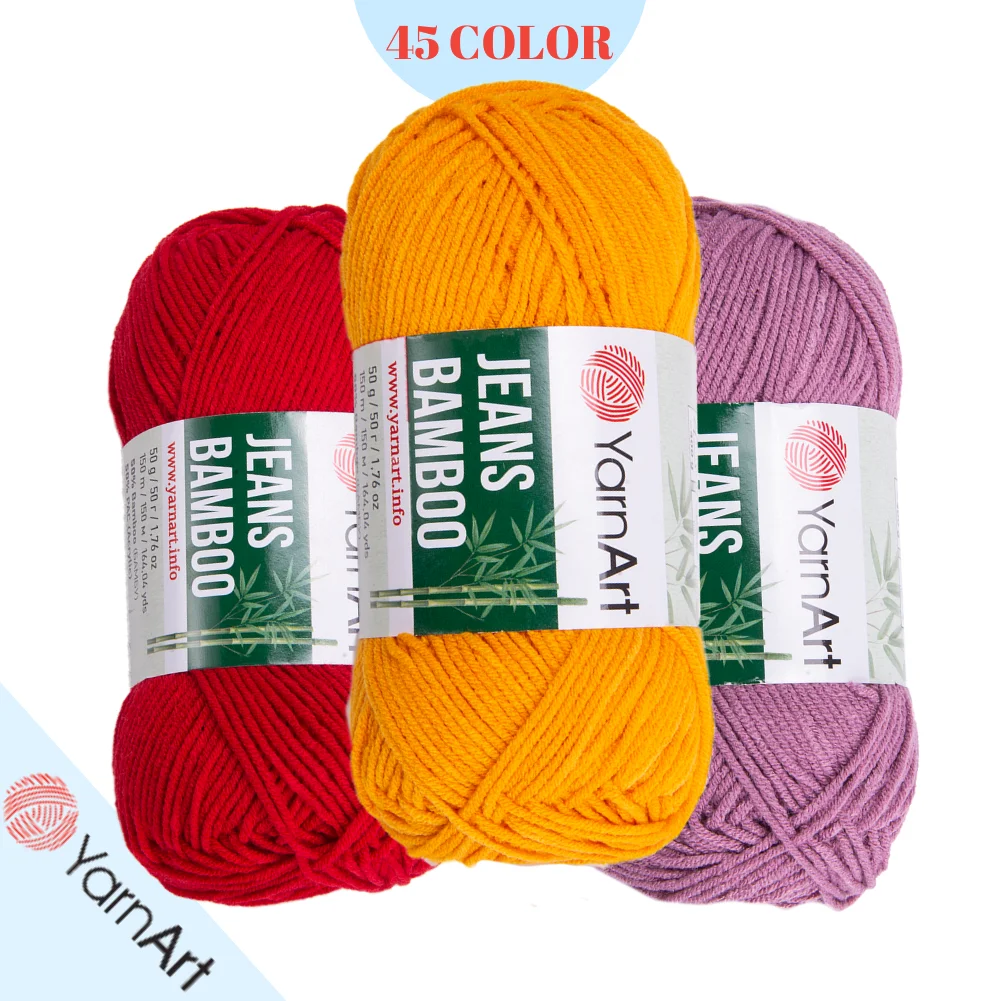 YarnArt Jeans Bamboo Yarn Polyacrylic Softy AntiAllergic