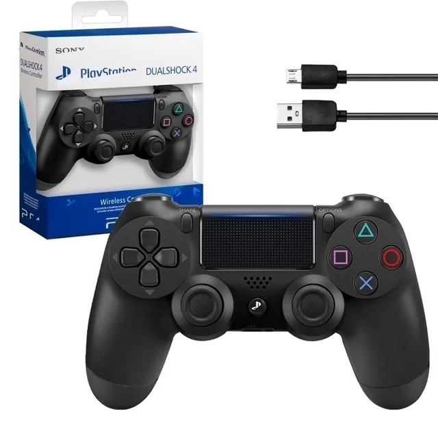 Gamepad wireless Bluetooth joystick for PS4 DualShock 4 v2 wireless (PS4/pc/iOS/Android) with shipping from Russia Gamepad playstation ps xbox series nintendo switch games game console for pc Black One