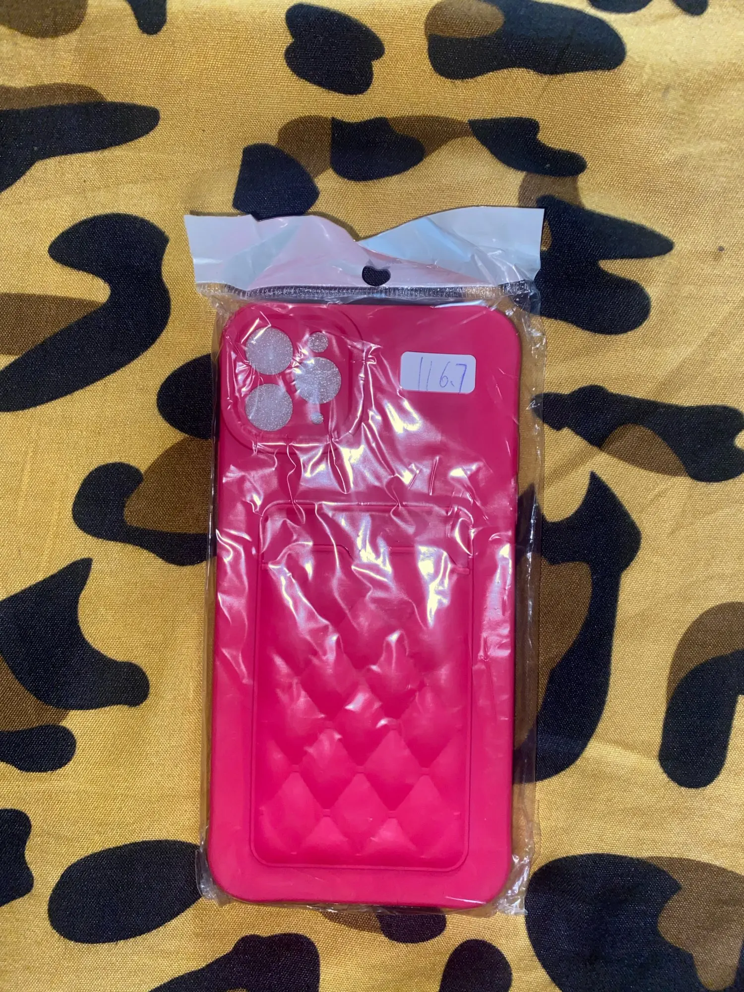 Fashion Diamond Lattice Pattern Wallet Case For iPhone photo review