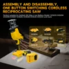 Reciprocating Saw for Dewalt 20V Battery 0-3000SPM Variable Speed with 4 Saw Blades Metal Wood Cutting Saber Saw (No Battery) 2