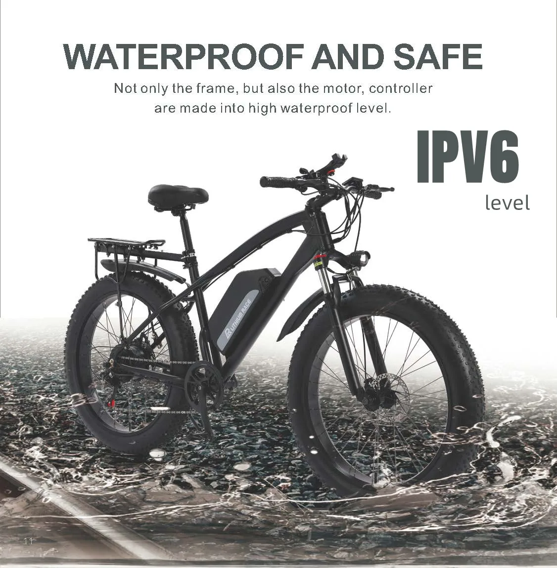 26 inch 4.0 tire electric bicycle 48V1000W aluminum alloy beach electric bicycle 17.5AH city commuter motorcycle