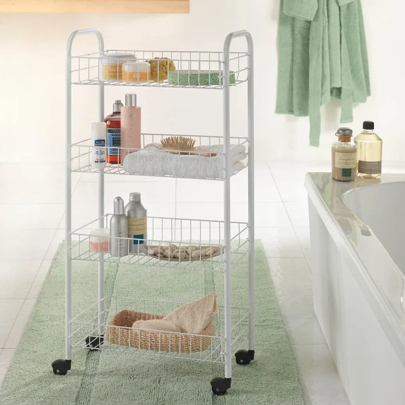 plakband Uitgaand Fahrenheit Extra Multifunctionele Trolley Met Wielen Opslag Keuken Smalle Badkamer,  Wit, 3 /4 Baldas| | - AliExpress