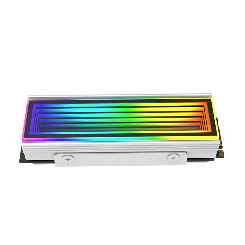 JUMPEAK SSD M.2 Heatsink 2280, 5V ARGB Sync Computer RGB M.2 Hard Disk NVMe Cooler Radiator Endless Abyss Effect - Image 6
