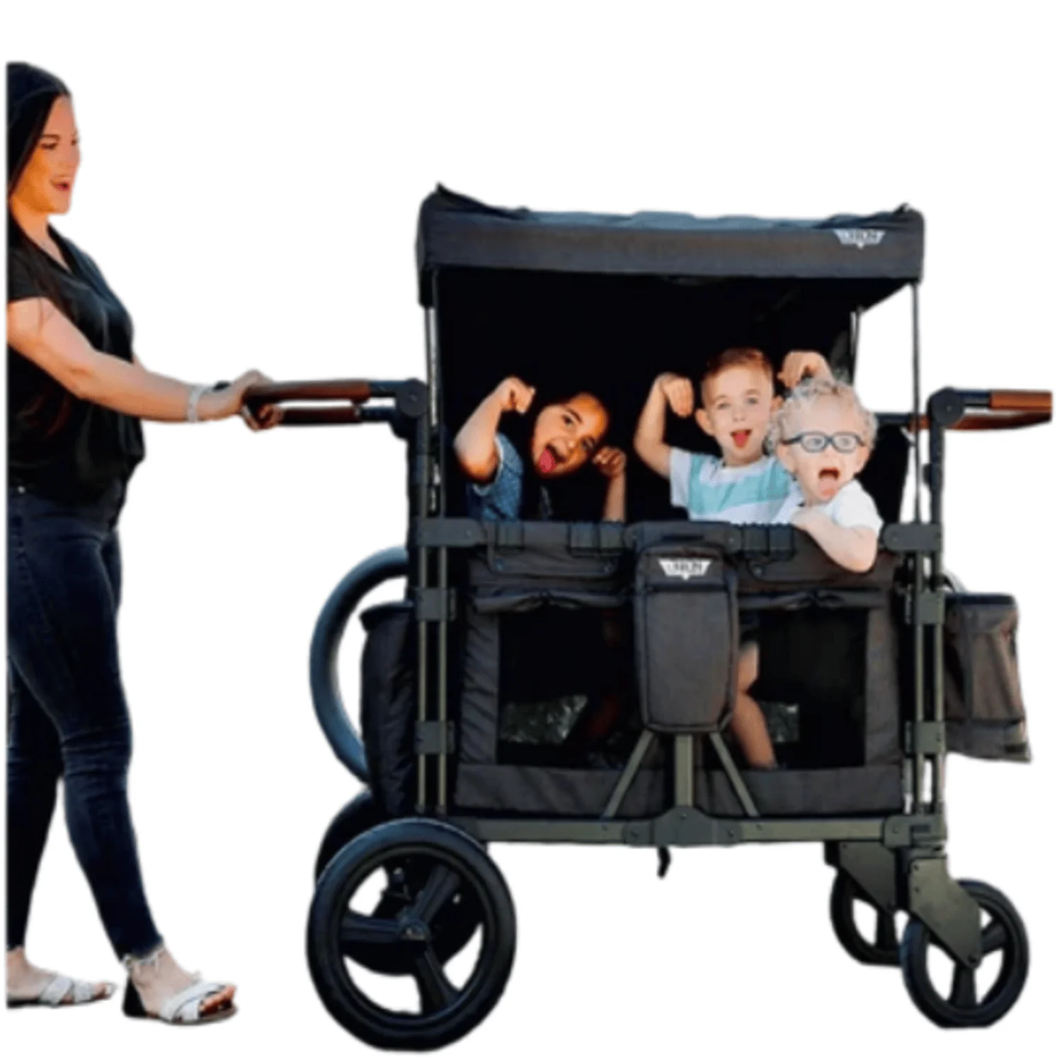 XC+ Plus . Four-person capacity, luxury stroller-Adjustable canopy// Child-friendly design