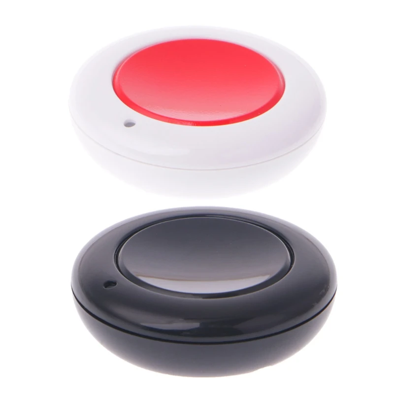 Round Shape Button RF Transmitter Wireless Remote Control 433 MHz Roundness Design Remote Key Sticky Wall Panel High Quality