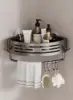 Aluminum Bathroom Shelf Organizer with Towel Bar, Hooks, and Storage – 4 Configurations, Rust-Resistant and Strong 1