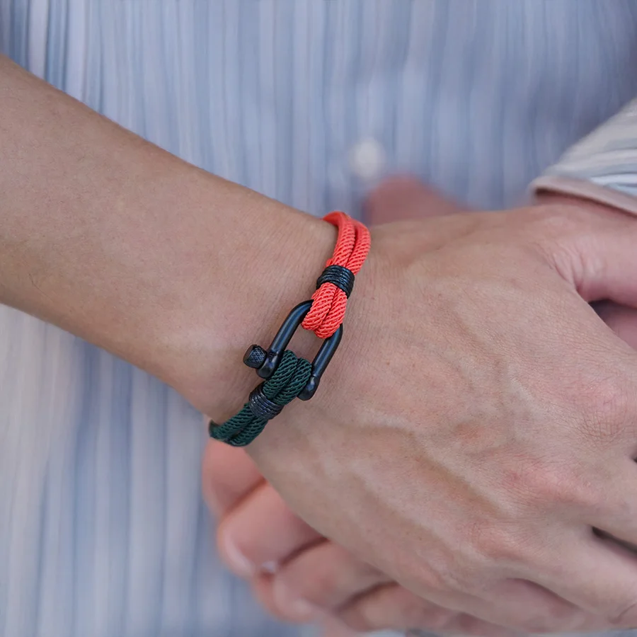 Men Leather Rope Wrap Bracelet
