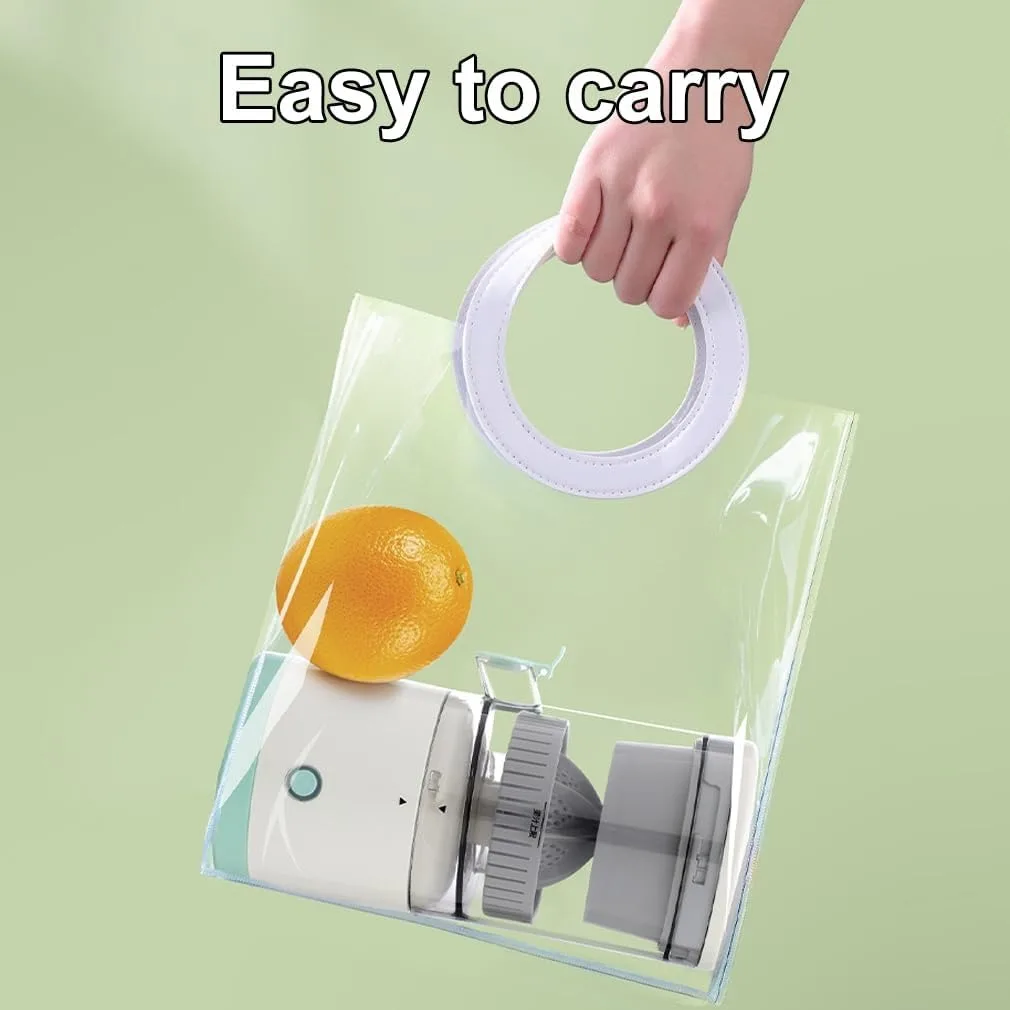 Portable Electric Juicer Rechargeable Citrus Press USB Charging Orange Lemon Squeezer with Cleaning Brush Fresh Juice 6