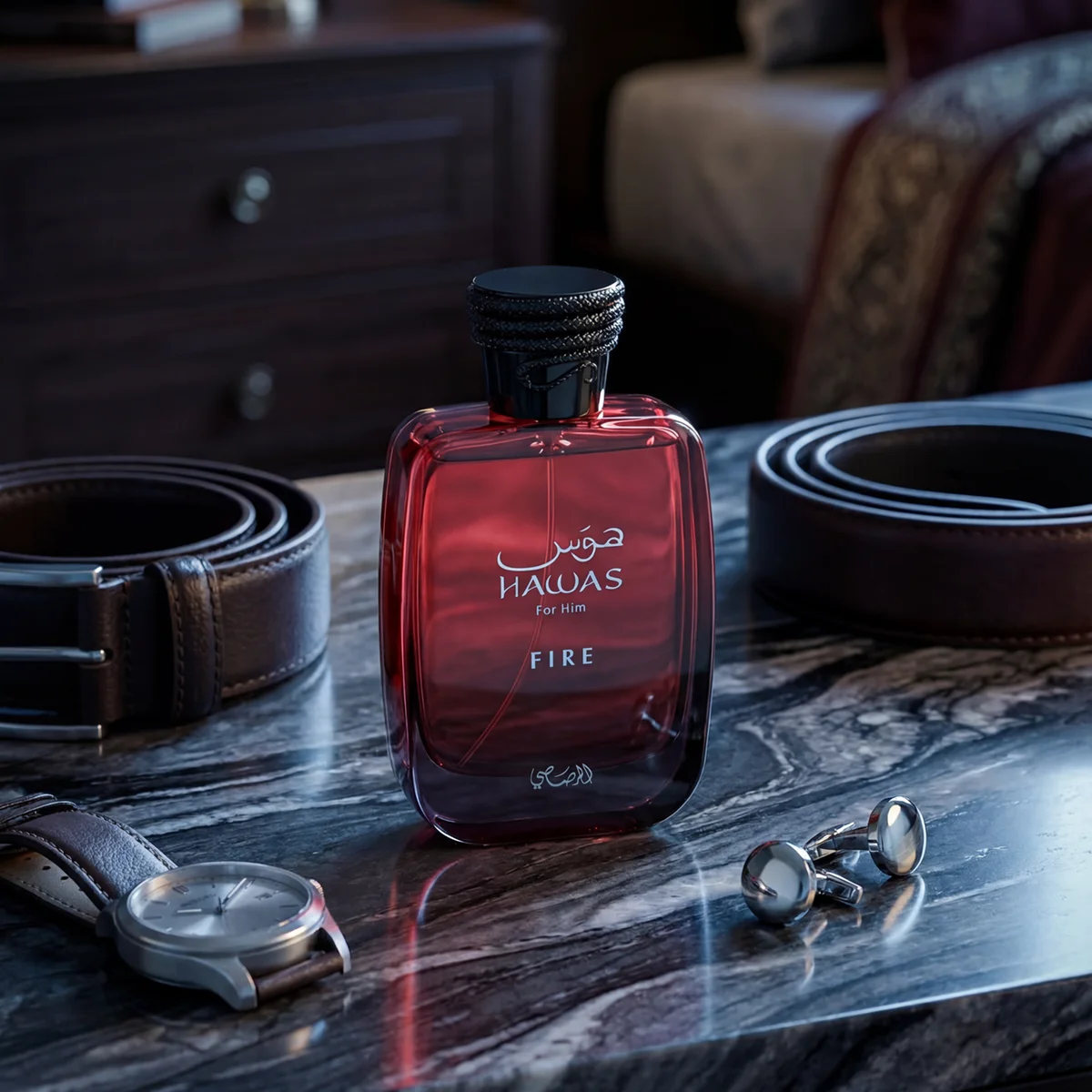 100ML Hawas Fire Eau De Parfum For Men Arabian Woody Long Lasting Fragrance Ideal Gift 5