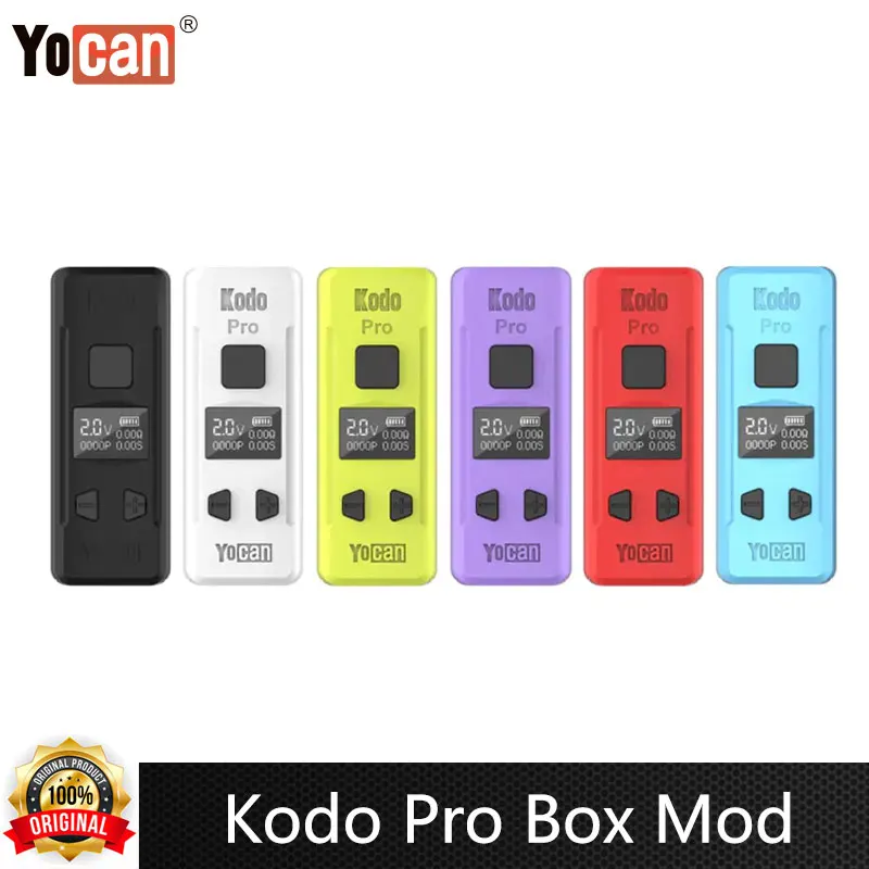Original Yocan Kodo Pro Box Mod Vape Battery Pen Type C 510 Thread