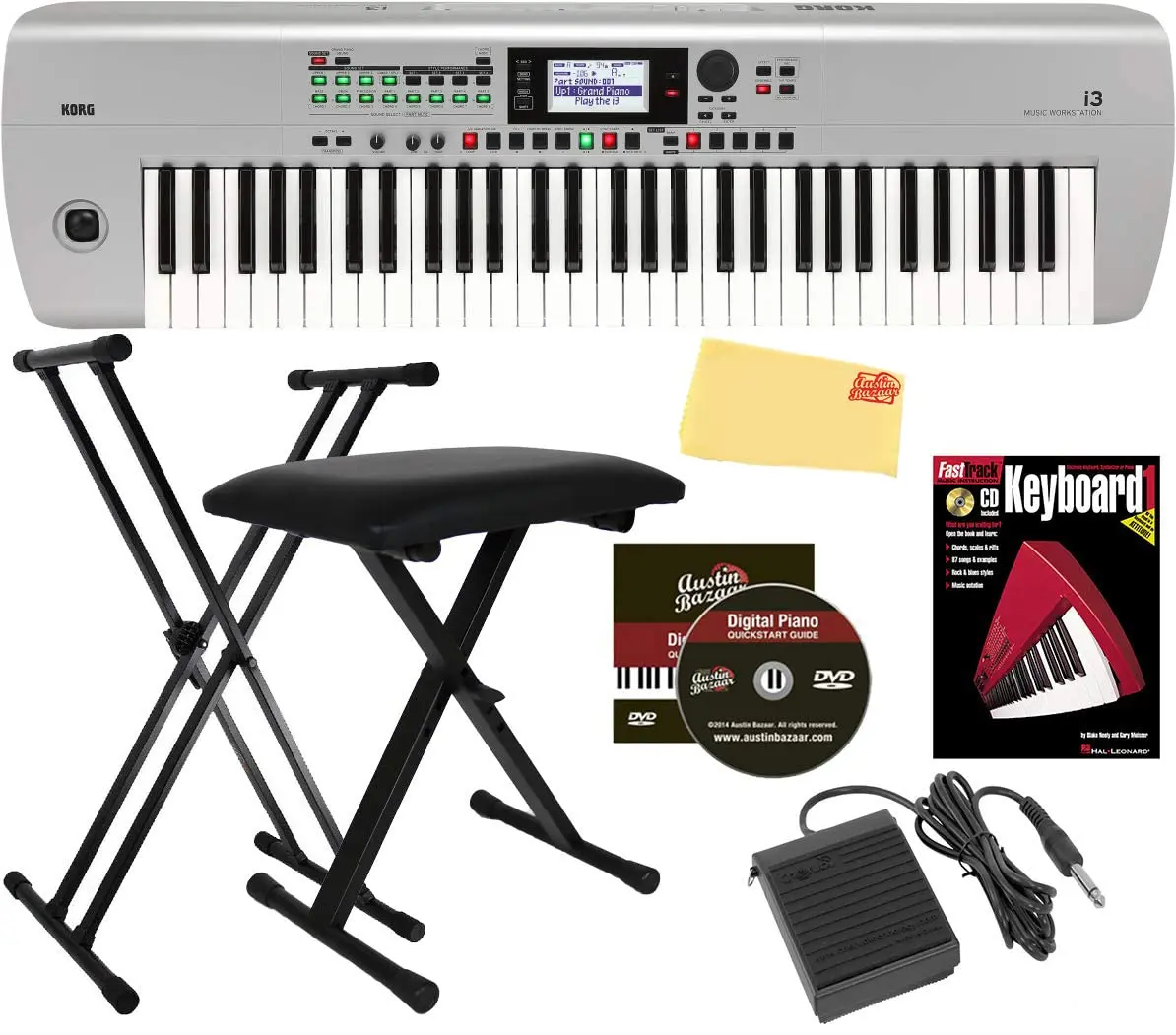 

Распродажа с большими скидками, клавиатура Korg i3 Arranger серебристая