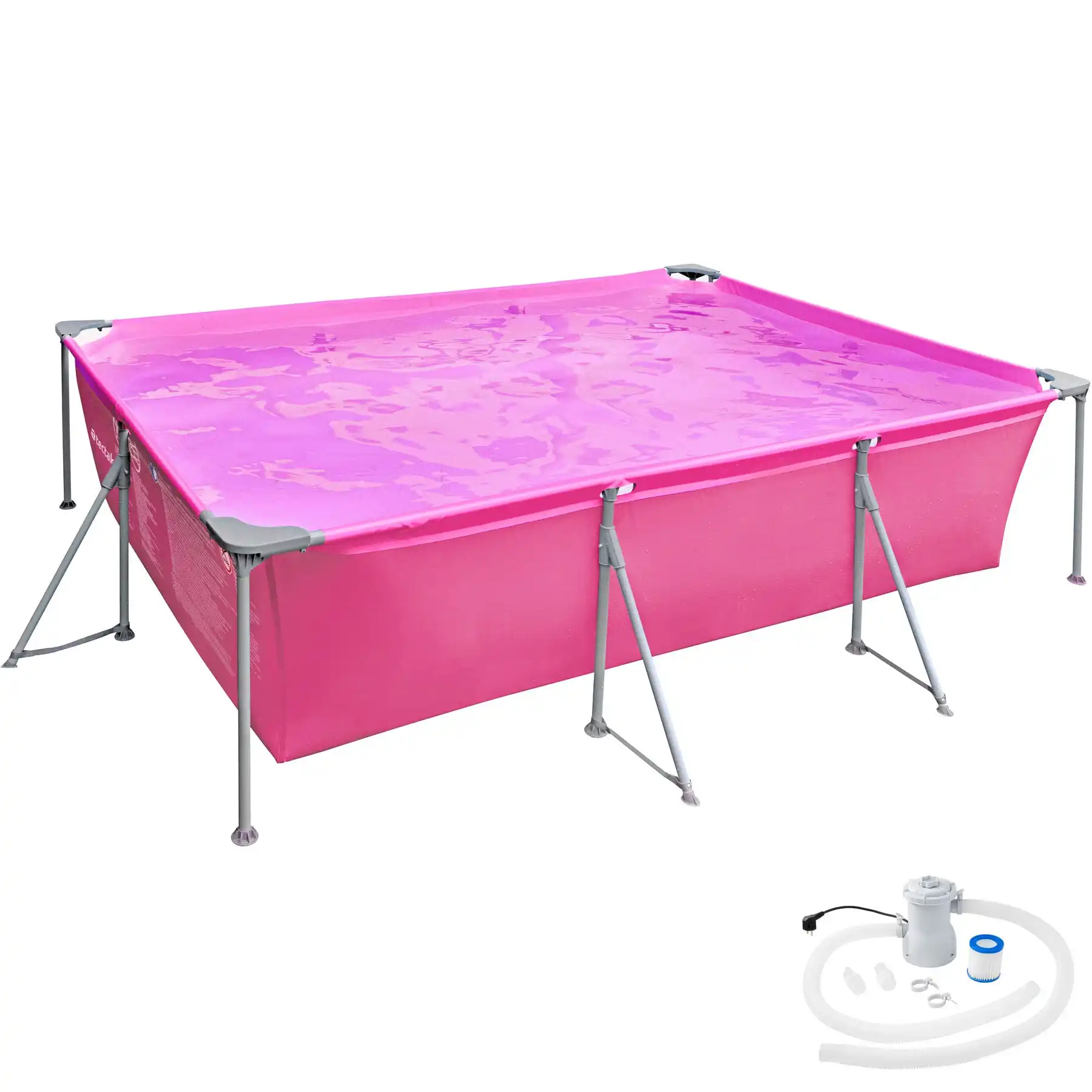 Piscine tubulaire rectangulaire, grande piscine 5.49x2.74x1.32 m