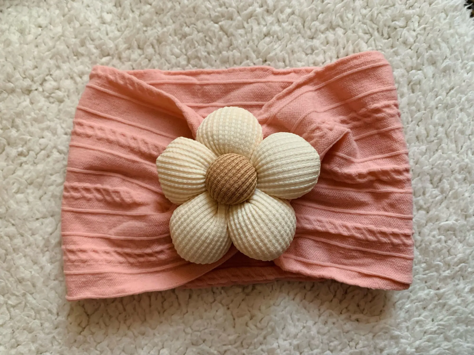 Cute Floral Nylon Baby Headband photo review