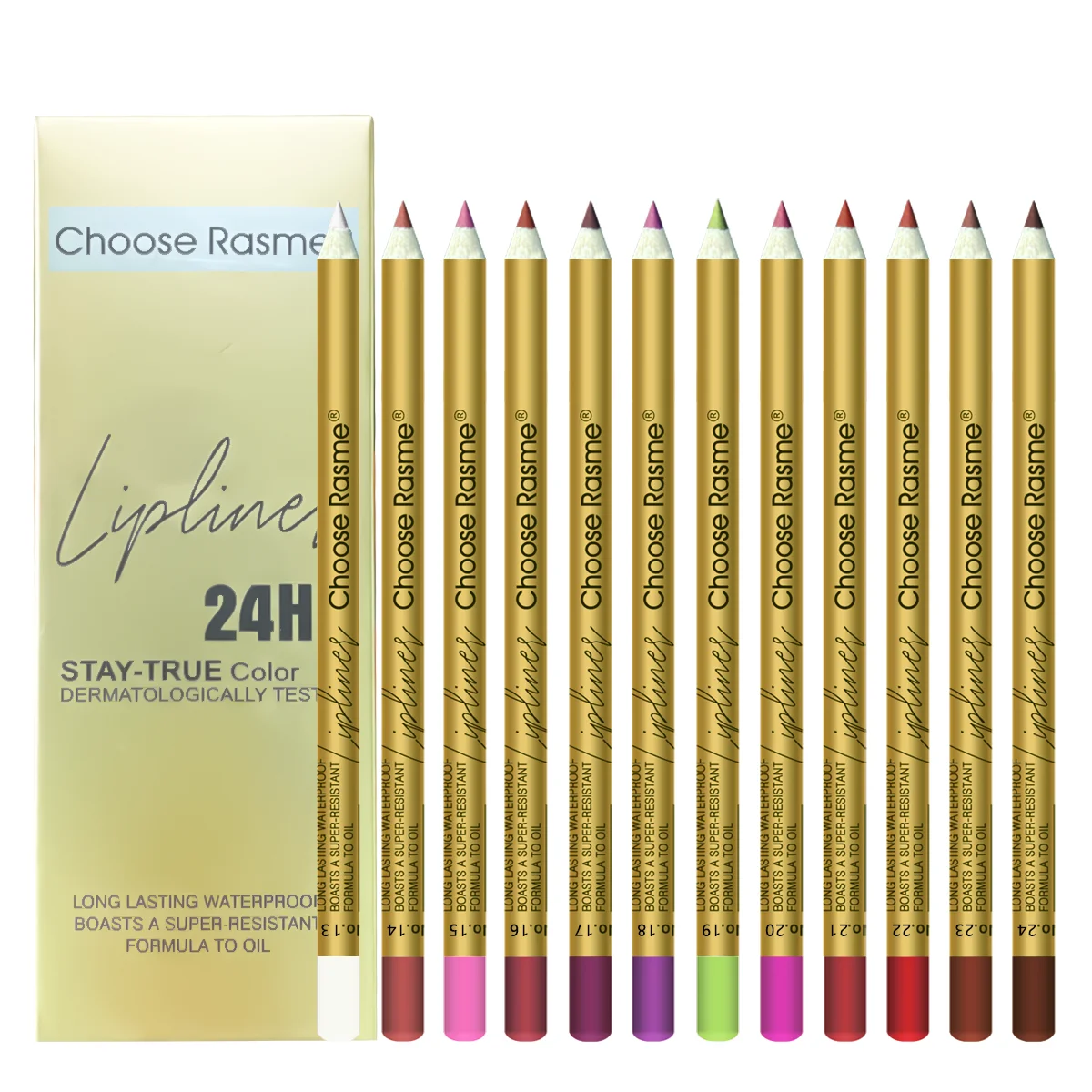 12 Colors Lip Liner Pencil Green Forest Nude Matte Color Rendering Lip Liner 12pcs Set Lip Liner Set Lip Palette 5