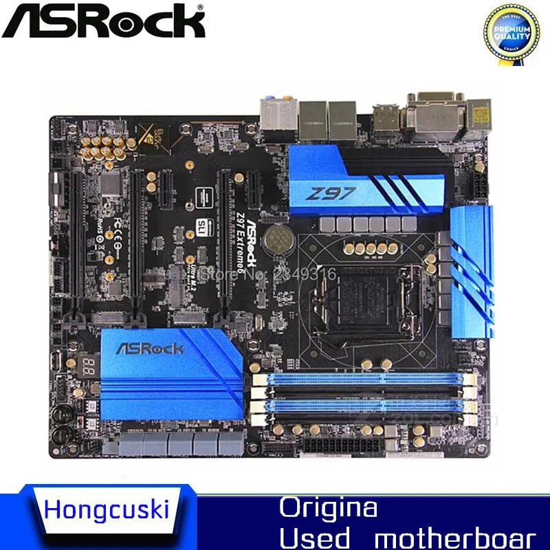 Used Original Slot Lga1150 Z97 Motherboard For Asrock Z97 Extreme6