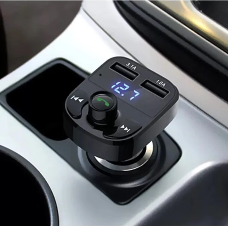 X8BluetoothHandsFreeKitForCarsWirelessTransmitterFmMp3Player