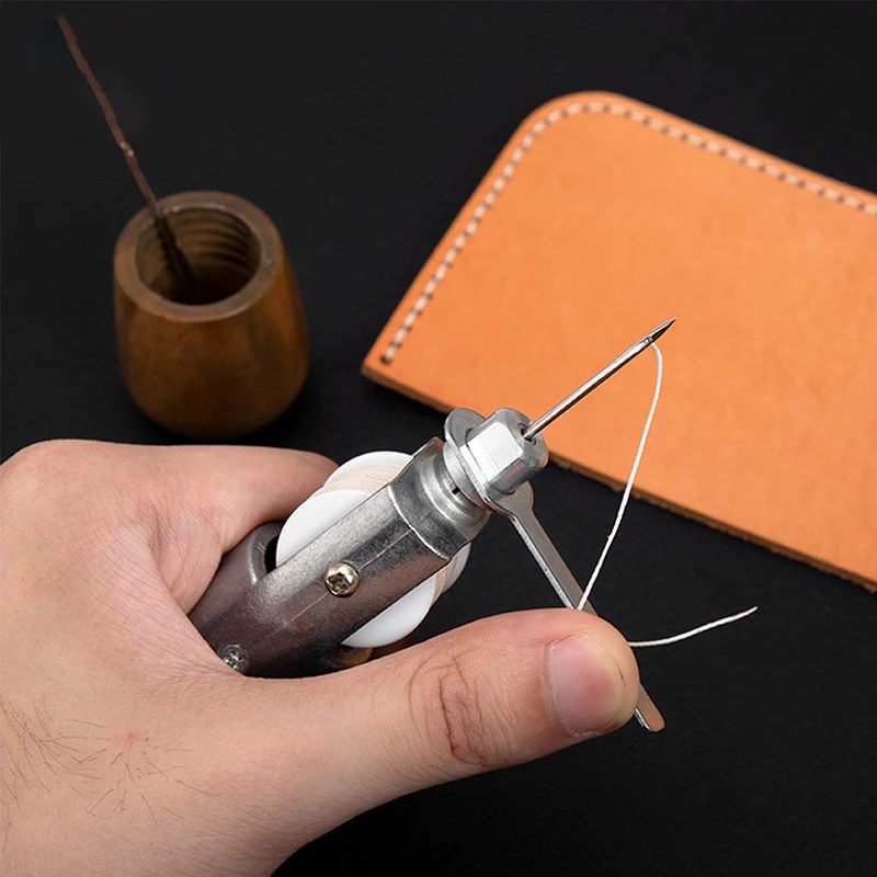 WUTA 1 Piece Leather Bobbin Thread Hand Sewing line fit for Speedy Stitcher Machine Tool Craft Stitching Shoemaker Canvas Repair
