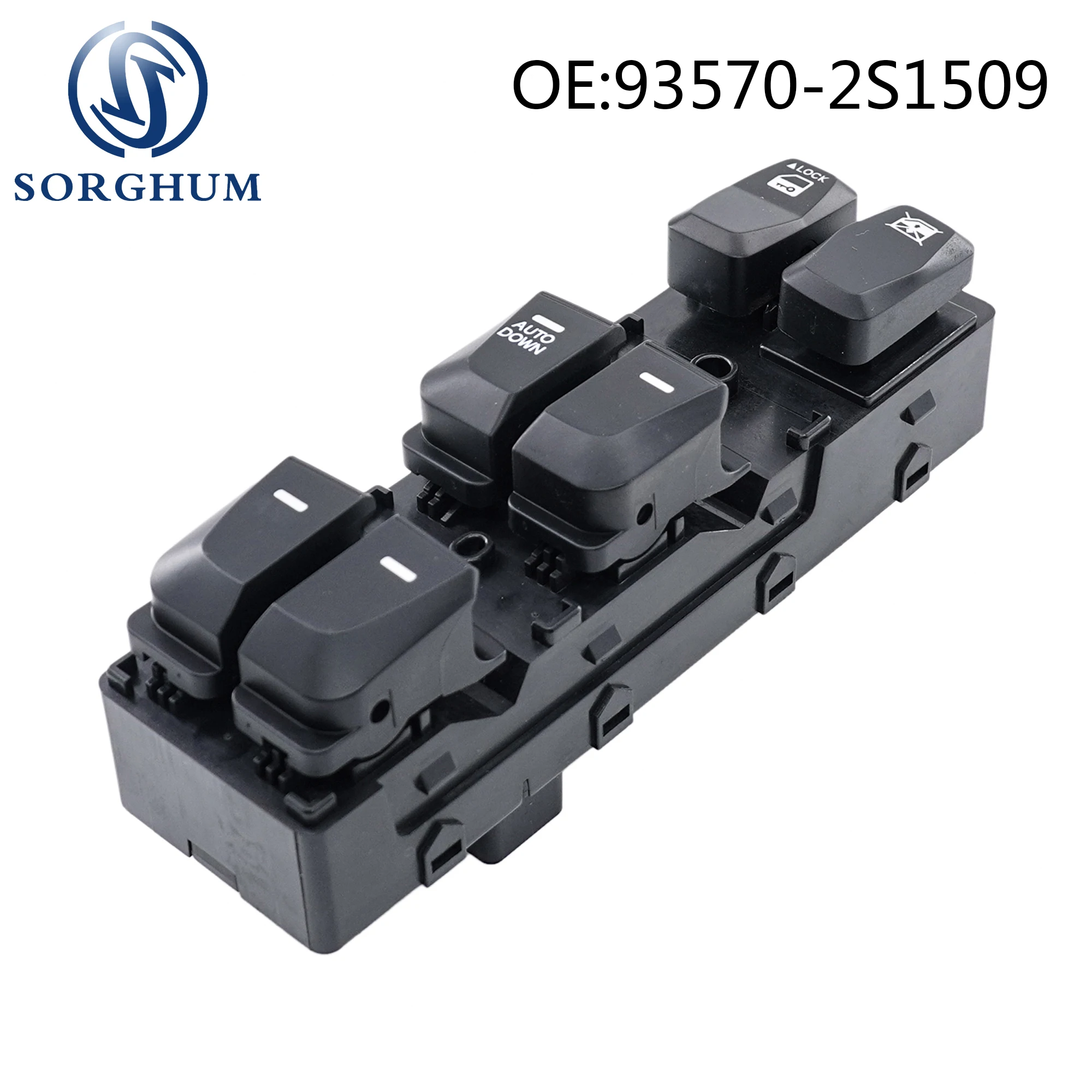 

Sorghum 93570-2S1509 Auto Down Power Master Window Control Switch Button for Hyundai IX35 Tucson 2.0L 2.4L 2010 2011 2012-2015