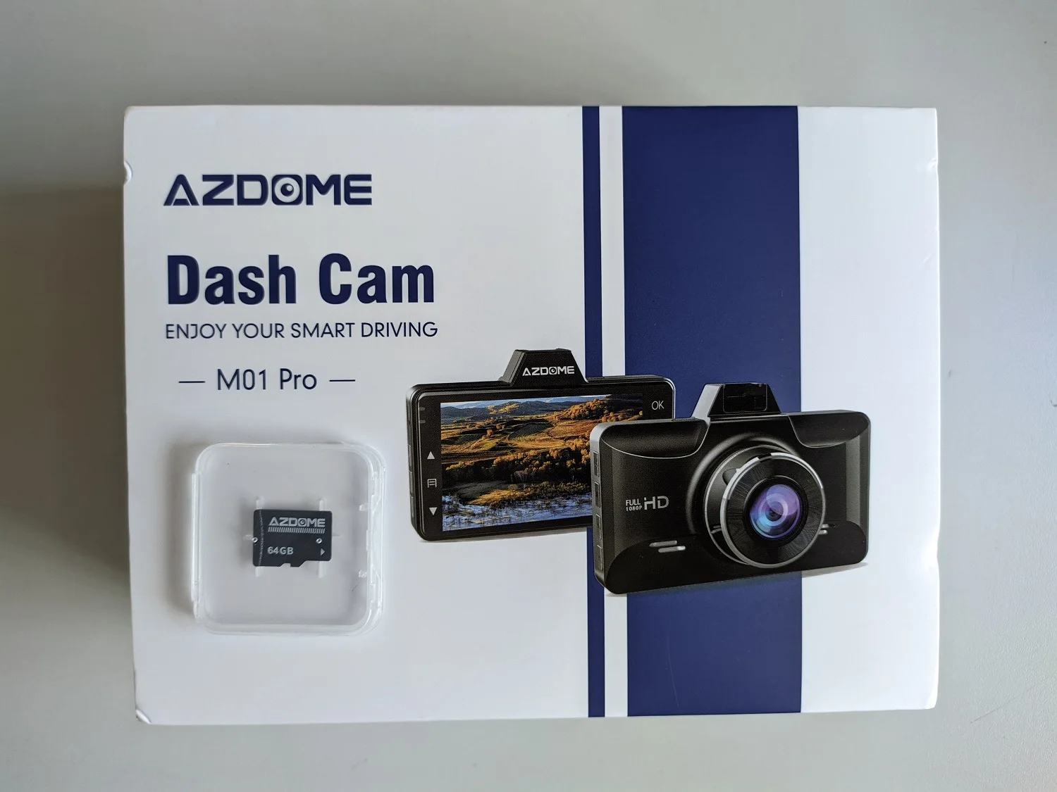 Azdome M01 PRO Car DVR FHD 1080P Dash Cam 3 Inch Screen Driving