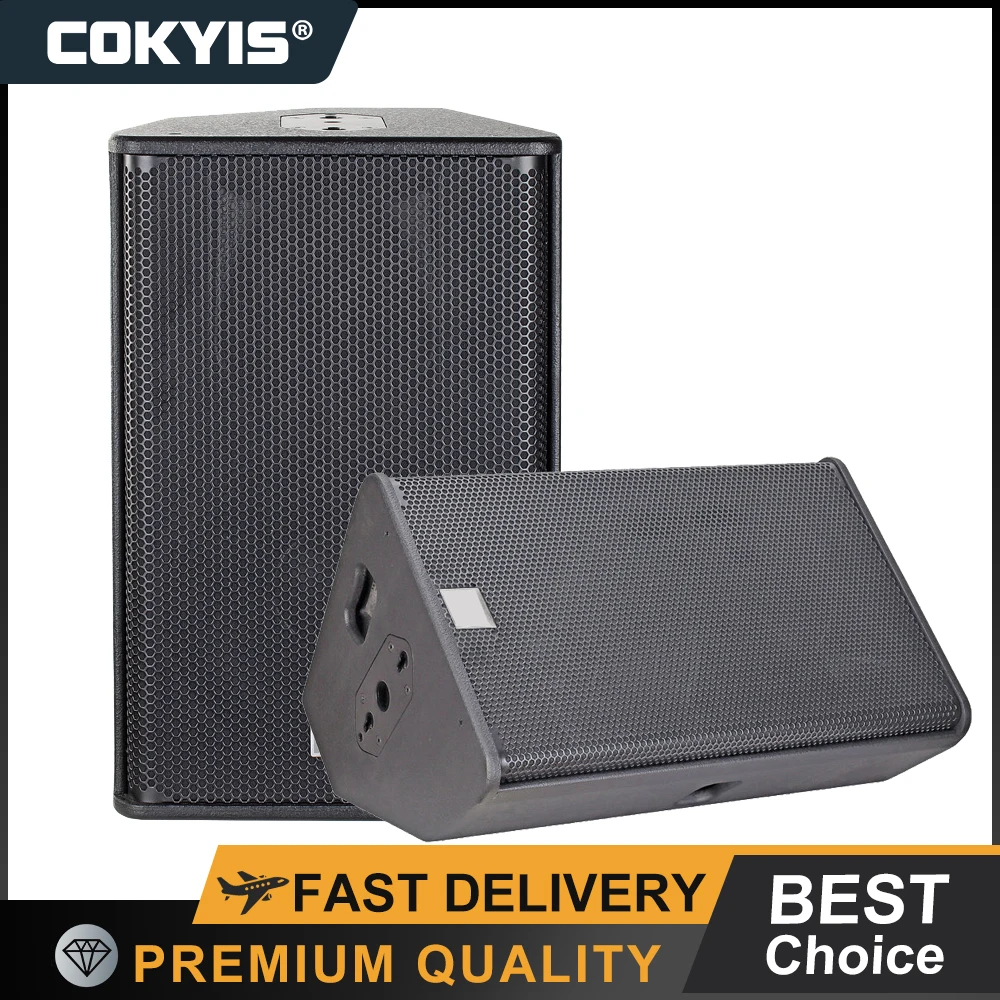 전문 야외 오디오 바 풀 레인지 플로어 스피커, 15 인치 500W 8 옴 무대 엔지니어링 고출력 