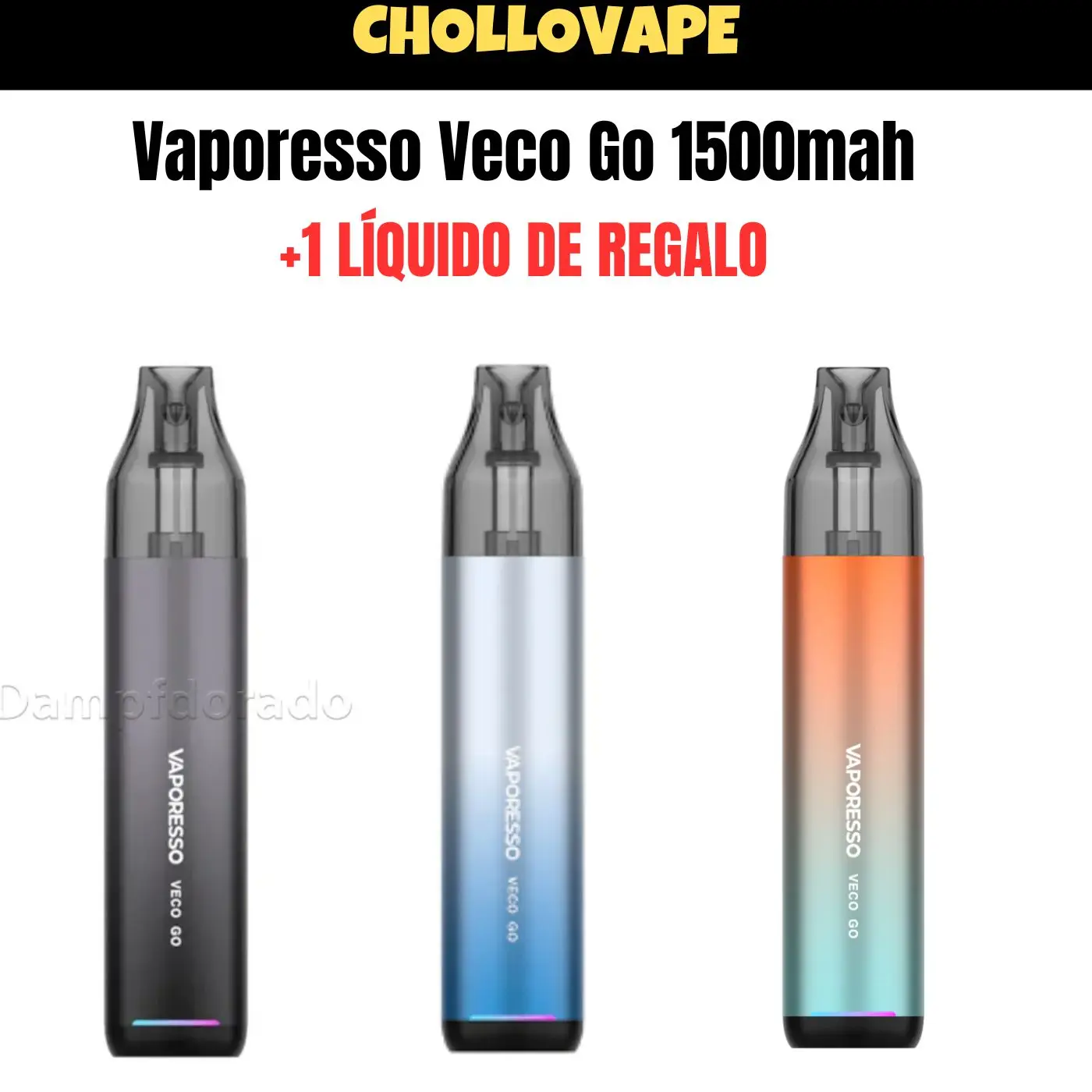 Vaporesso - Veco Go Ricaricabile Pod 1500Mah Ricarica Rapida Tipo C-Originale