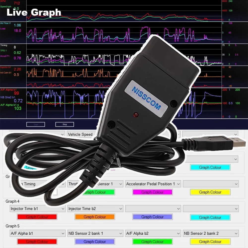 ITCARDIAG NISSCOM per Nissan & Infiniti OBD2 strumento diagnostico per ECM BCM TCM ABS SRS Immobiliser chiave angolo di sterzo sensore Reset - Image 5