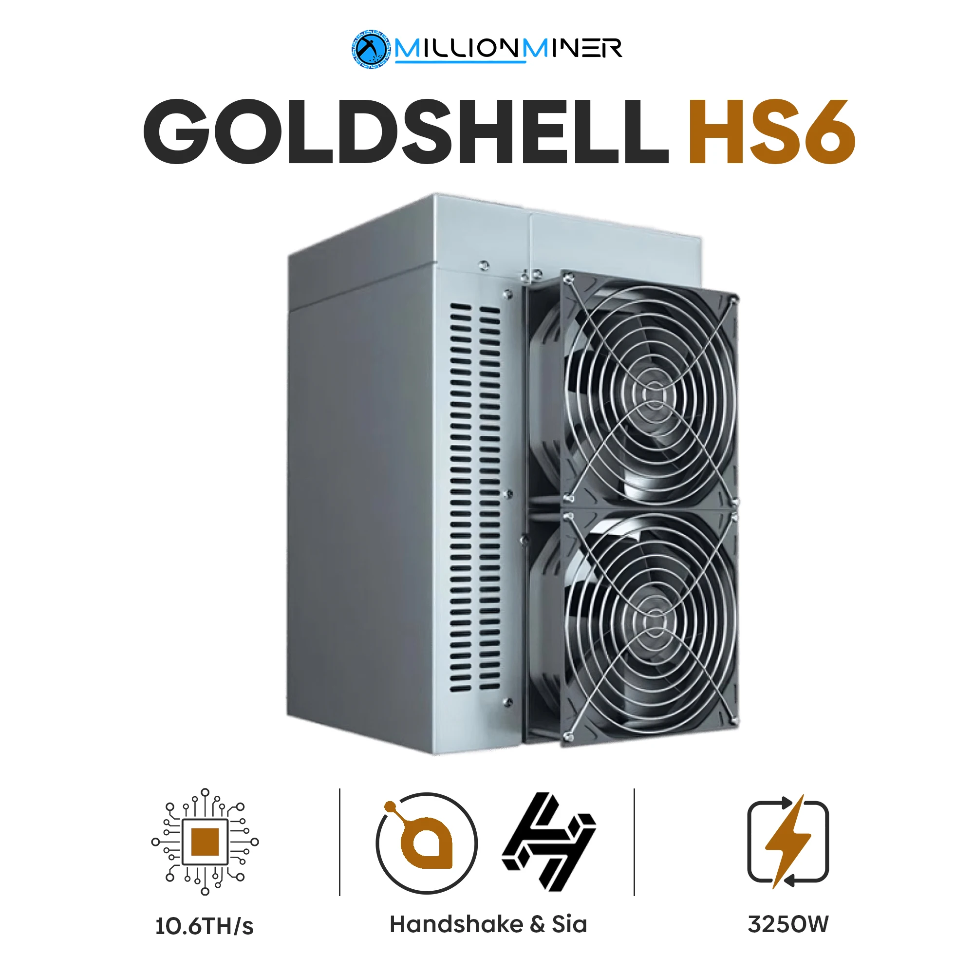

Лидер продаж on Goldshell HS6 10.6TH/s 3250W (HNS/SC)