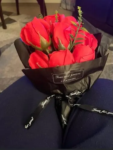 9 Heads Soap Flower Rose Bouquet | Artificial Roses For Gifts & Decor