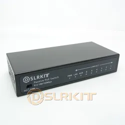 DSLRKIT 250M 8 Ports 6 PoE Power Over Ethernet Switch Injector  without Power Adapter