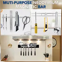 แม่เหล็กนีโอไดเมียมที่แข็งแกร่ง แม่เหล็กแท่งธาตุหายากถาวรที่ทรงพลัง พร้อมกาวสองด้าน แม่เหล็กแท่งแบนนีโอไดเมียมสำหรับงานหนัก 3