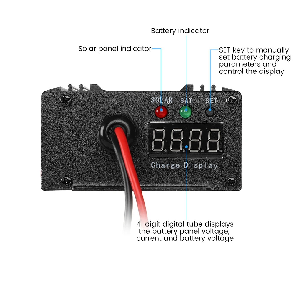 solar boost controlador bateria carro eletrico carregamento regulador tensao 300w 02